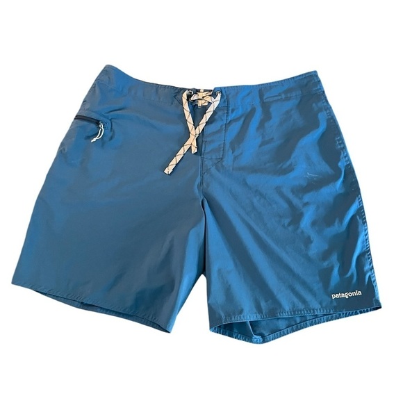 PATAGONIA MENS BLUE SWIM TRUNKS SIZE 38 - Picture 1 of 16
